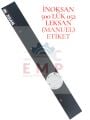 İNOKSAN 500 LÜK 052 LEKSAN MONUEL ETİKET