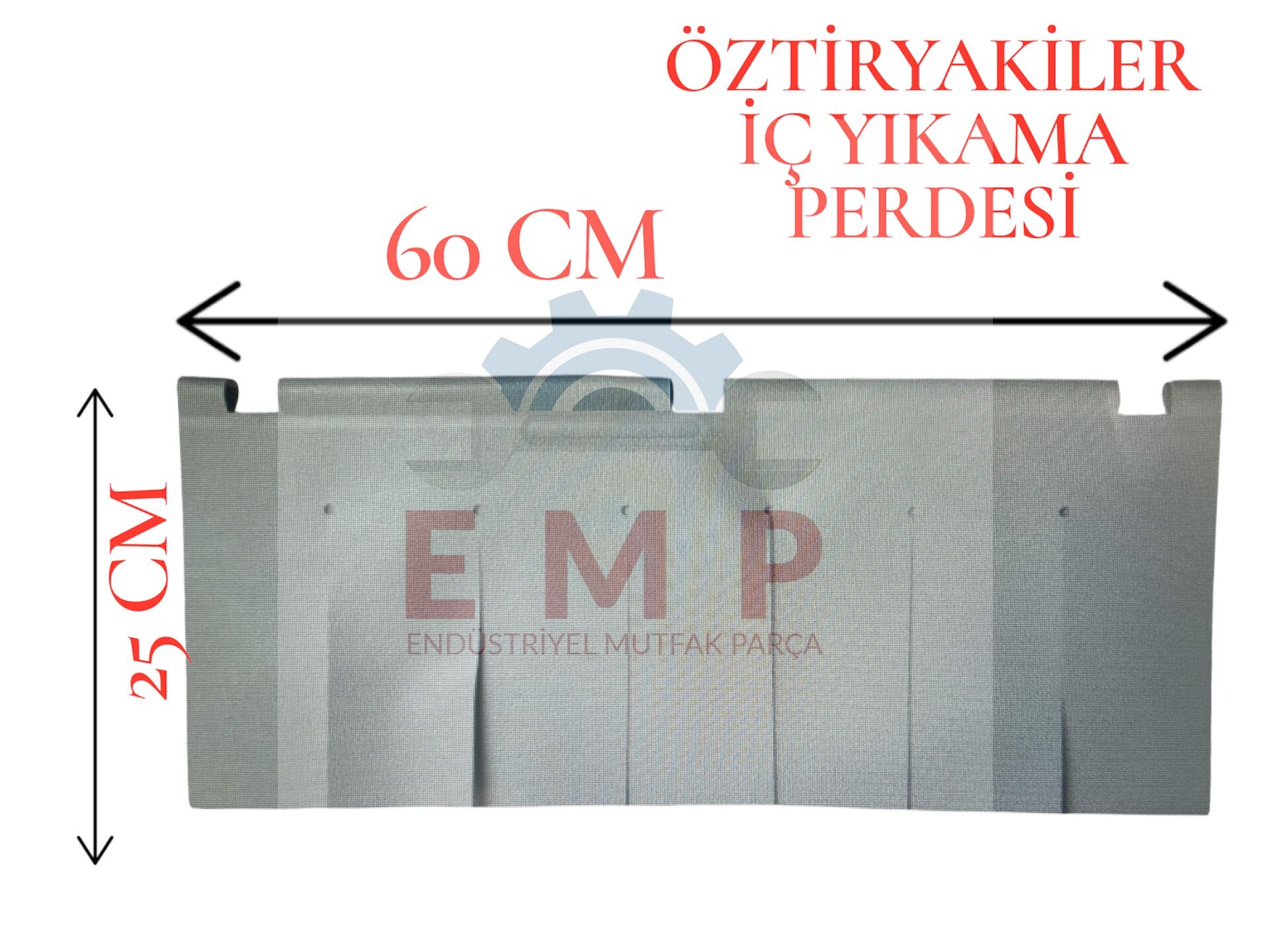 Öztiryakiler Bulaşık Makinesi İç Yıkama Perdesi, 60x25 Cm