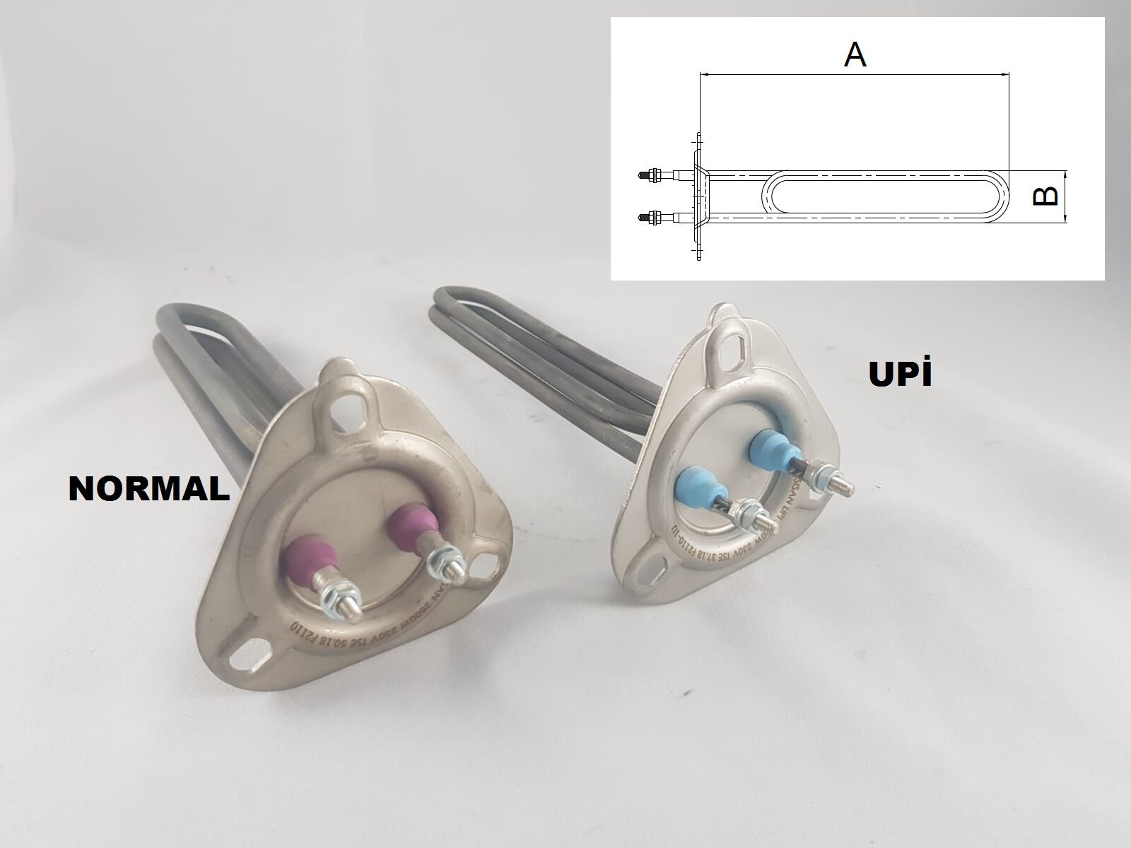 F2110-1U UPI MONOFAZE UCGEN FLANS REZISTANS 2600W