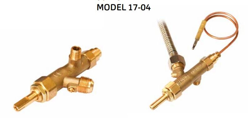 ÖZGÜR MODEL 17-04 1/8 DİŞLİ GAZ VALFİ PİLOTSUZ