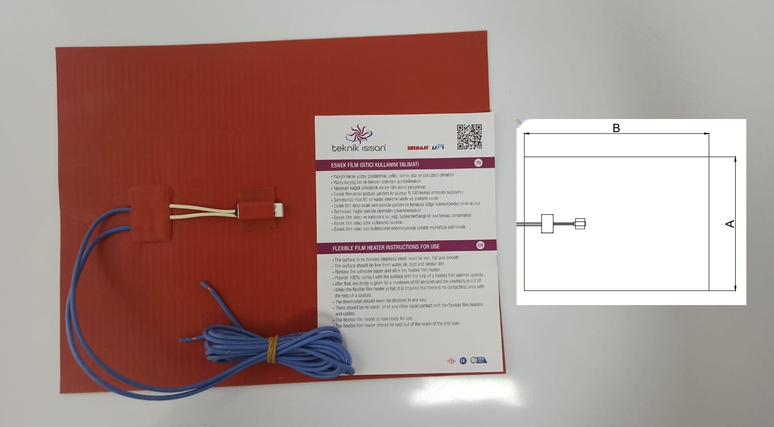 R1080 800 W 20X40 CM SİLİKON REZİSTANS