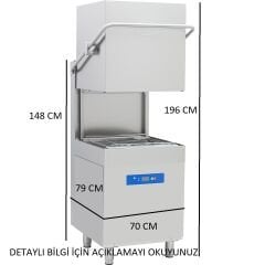 ÖZTİ OBM1080D PDRT GİYOTİN TİP BULAŞIK MAKİNASI