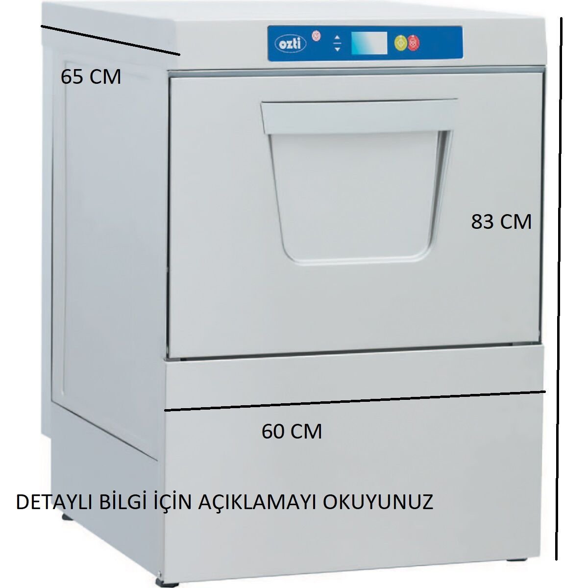 ÖZTİ OBY500D PLUS 500 TBK BULAŞIK YIKAMA MAKİNASI