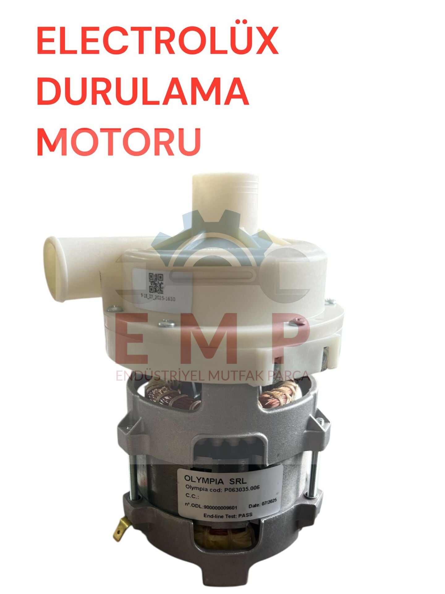ELECTROLÜX DURULAMA MOTORU OLYMPIA 25 KW