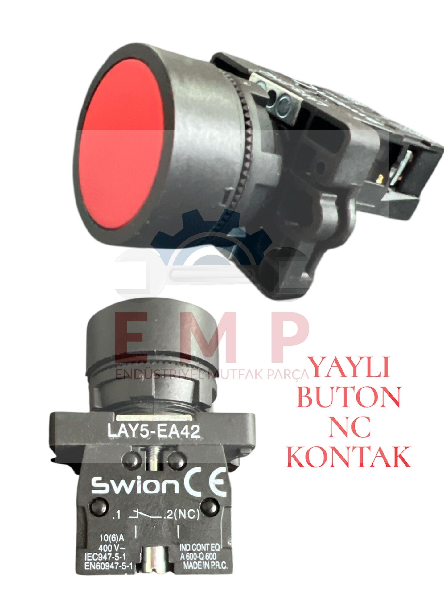 LAY5-EA 22mm Buton Normalde Açık Kontak