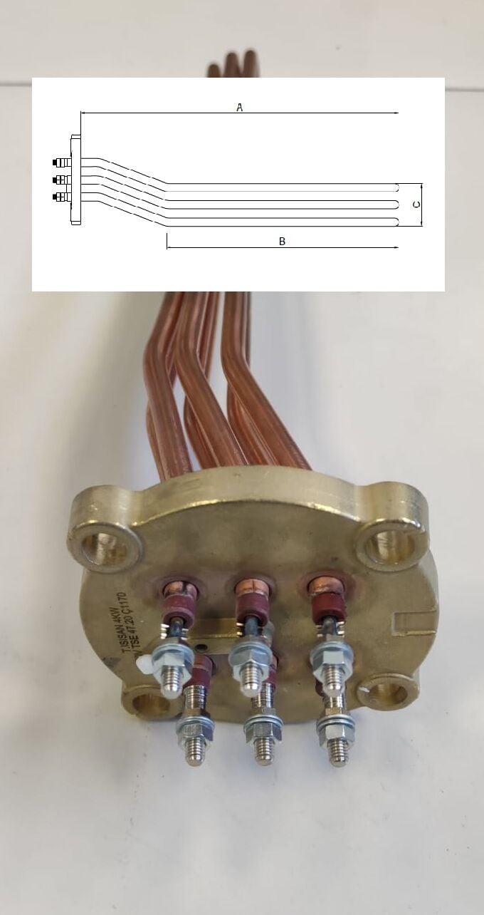 Ç1171 ESSPRESSO KAHVE MAK. REZİSTANS 3X1666 W 49 CM