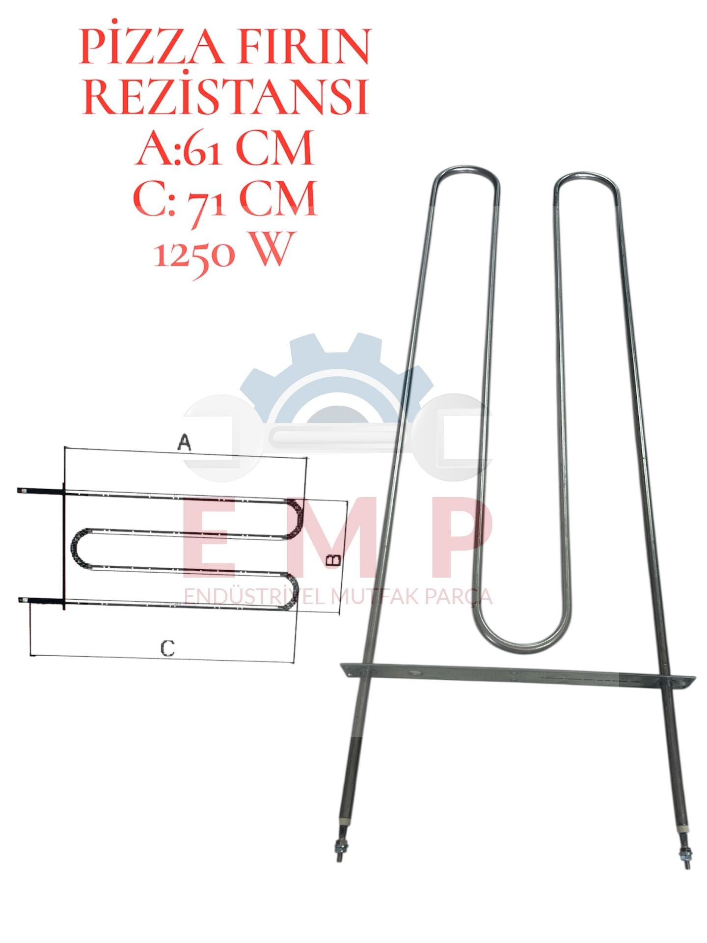 R2040 PİZZA FIRIN REZİSTANSI 1250 W