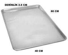 40X60 CM FIRIN TEPSİSİ  2.5 CM DERİNLİK