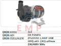 FIR POMPA ZF523VSX 230/400V 50Hz 1KW TRİFAZE