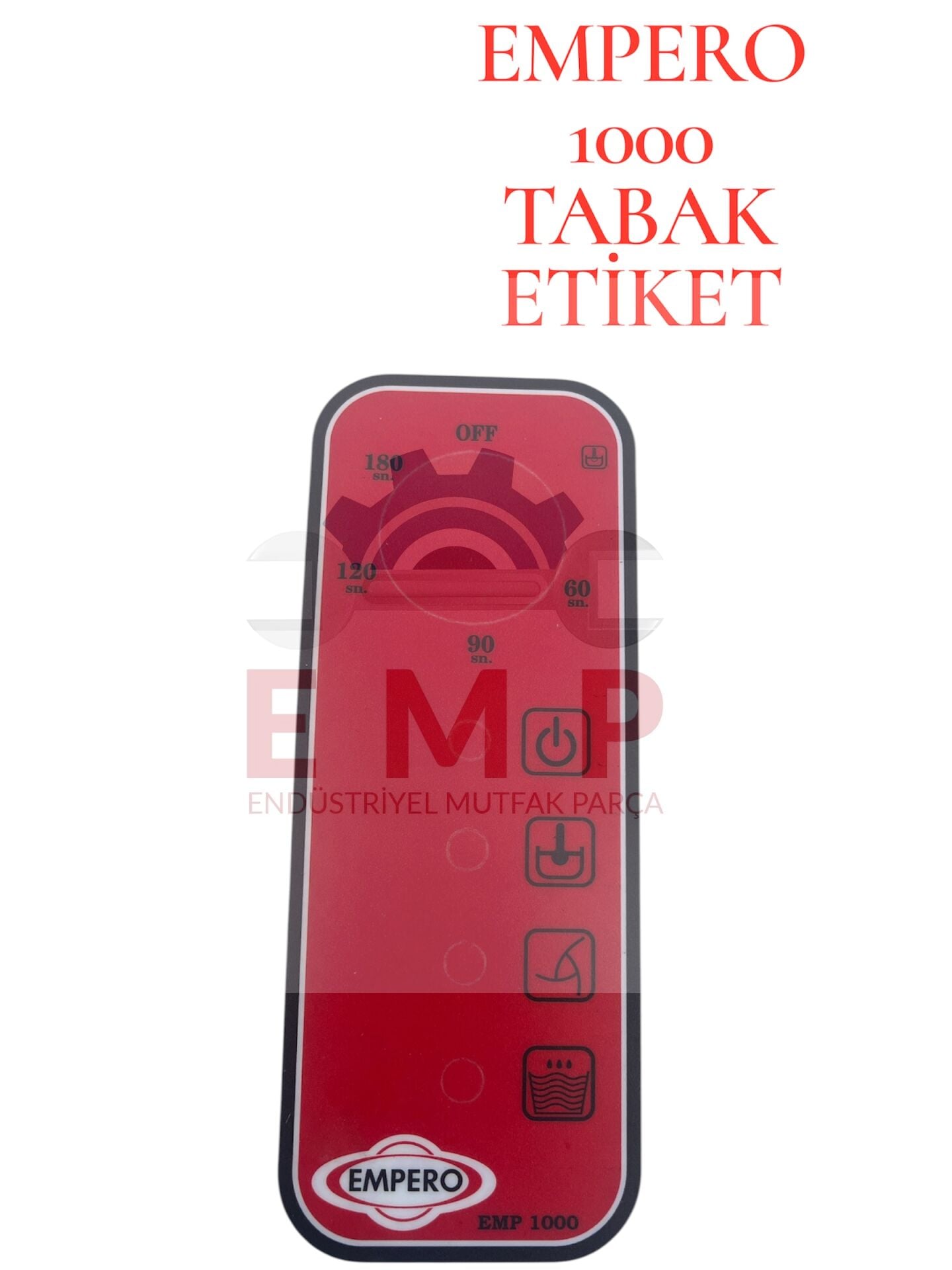 EMPERO 1000 TABAK  BULAŞIK MAK.ETİKETİ