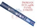 İNOKSAN BYM 100EK PANEL ETİKETİ