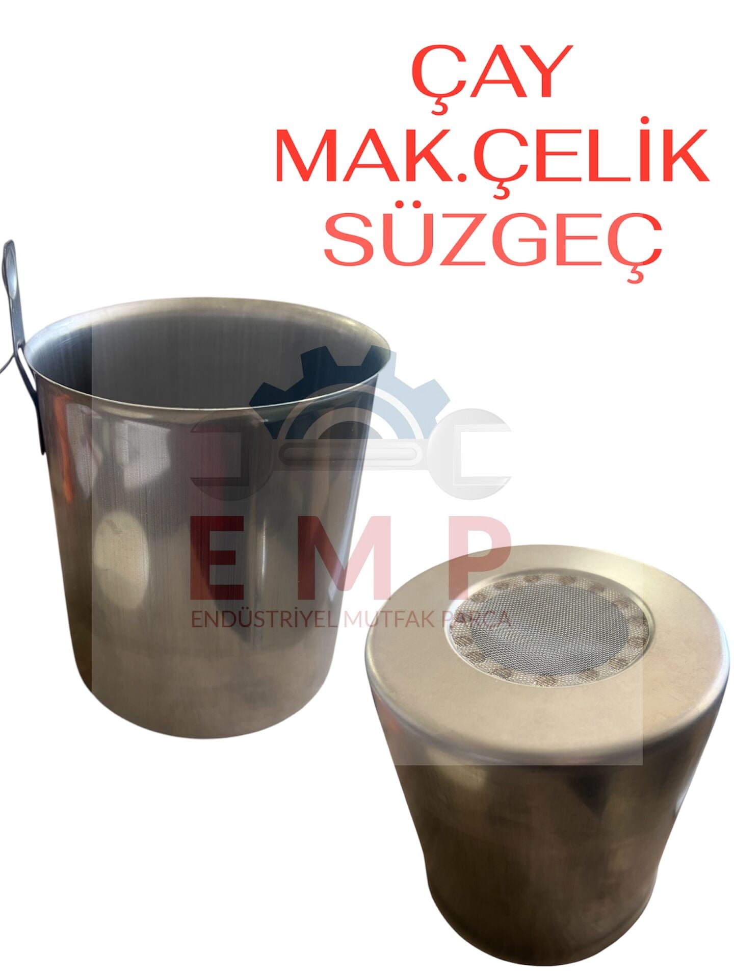 BÜYÜK BOY ÇAY MAKİNESİ ÇELİK SÜZGEÇ 250 BARDAK ÇAP: 140 MM